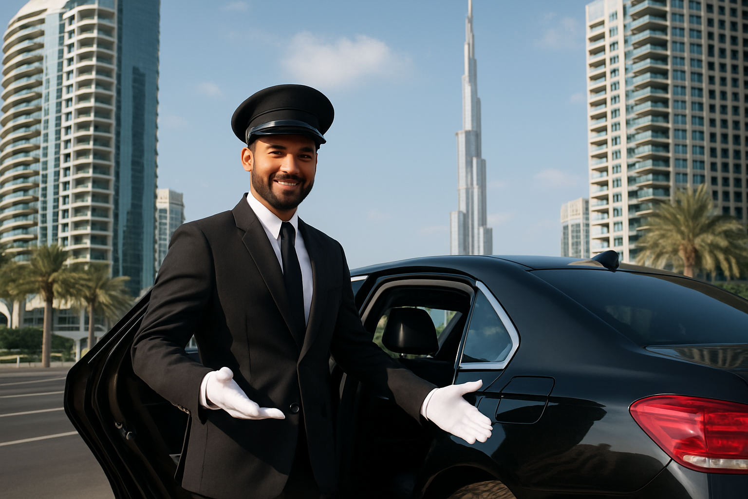 Professional chauffeur service in Dubai